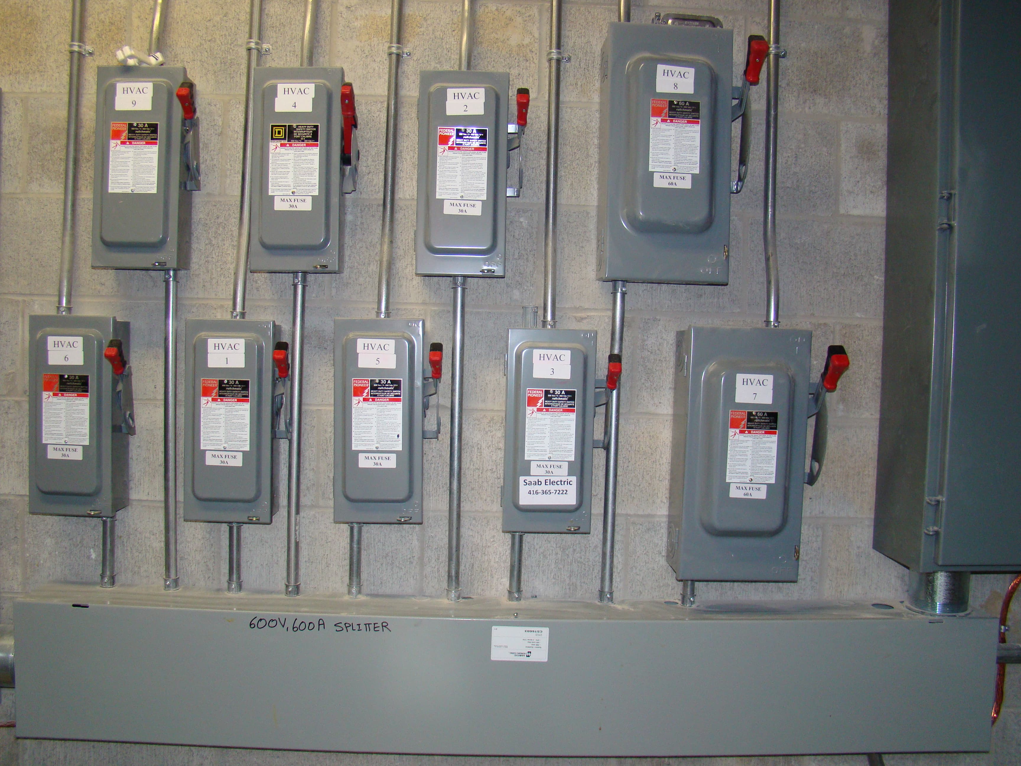 Commercial electrical installation